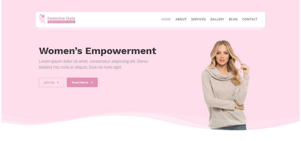 Feminine Style WordPress theme