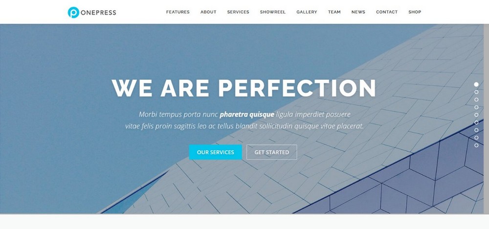 OnePress WordPress theme