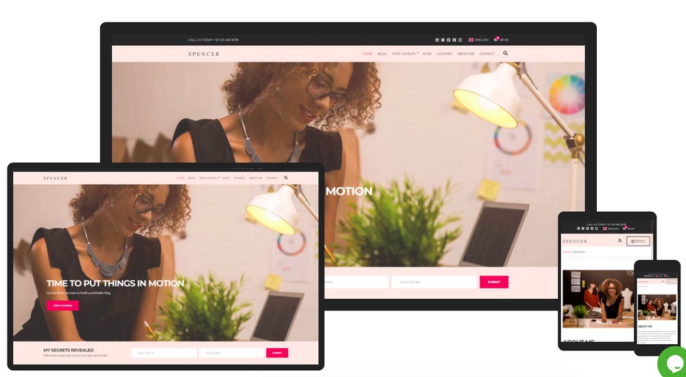 Spencer WordPress theme