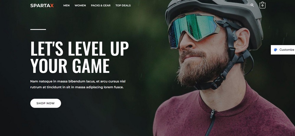 sports wear store WordPress ecommerce theme