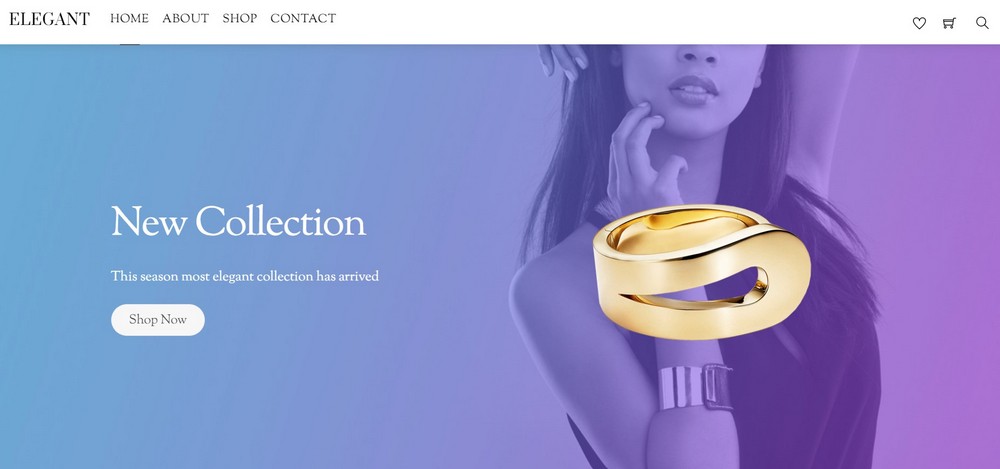 elegant wordpress theme for jewelry