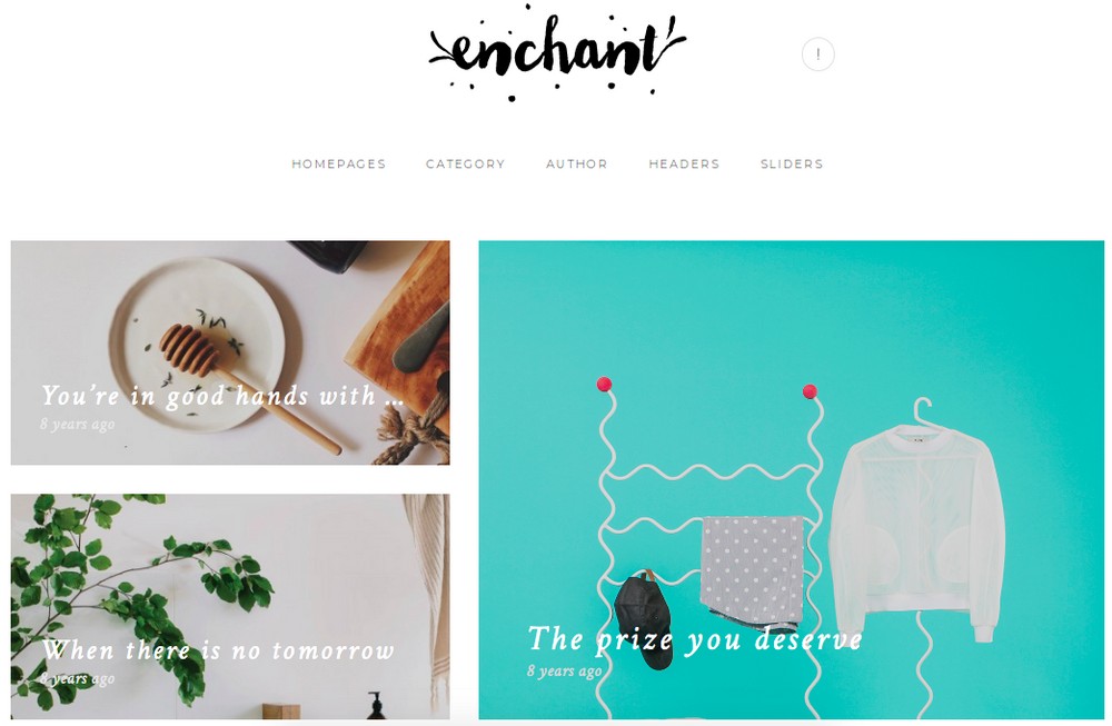 Enchant WordPress theme