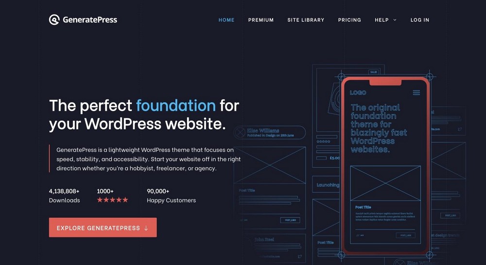 GeneratePress theme