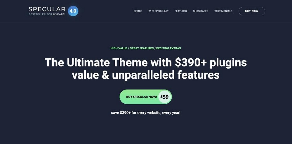 Specular WordPress theme