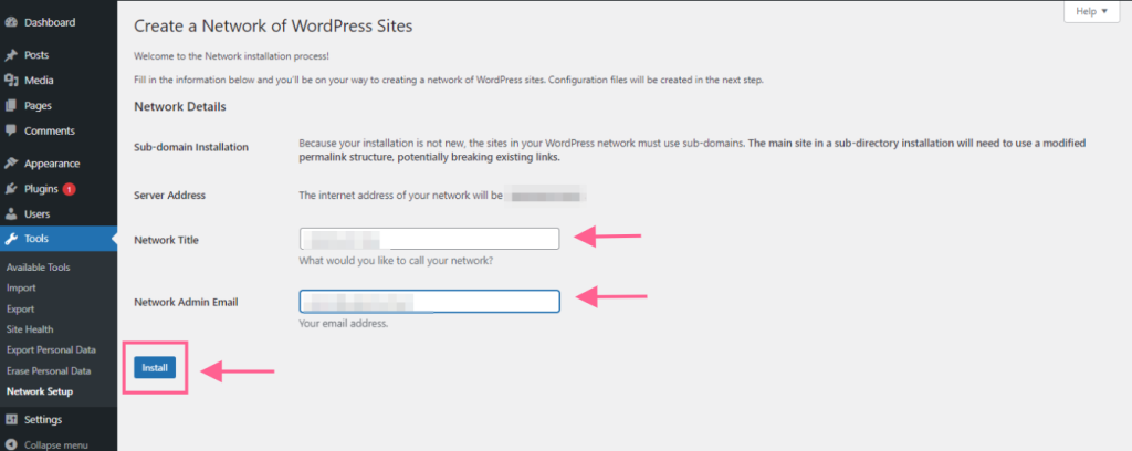 ast-network-set-up-install