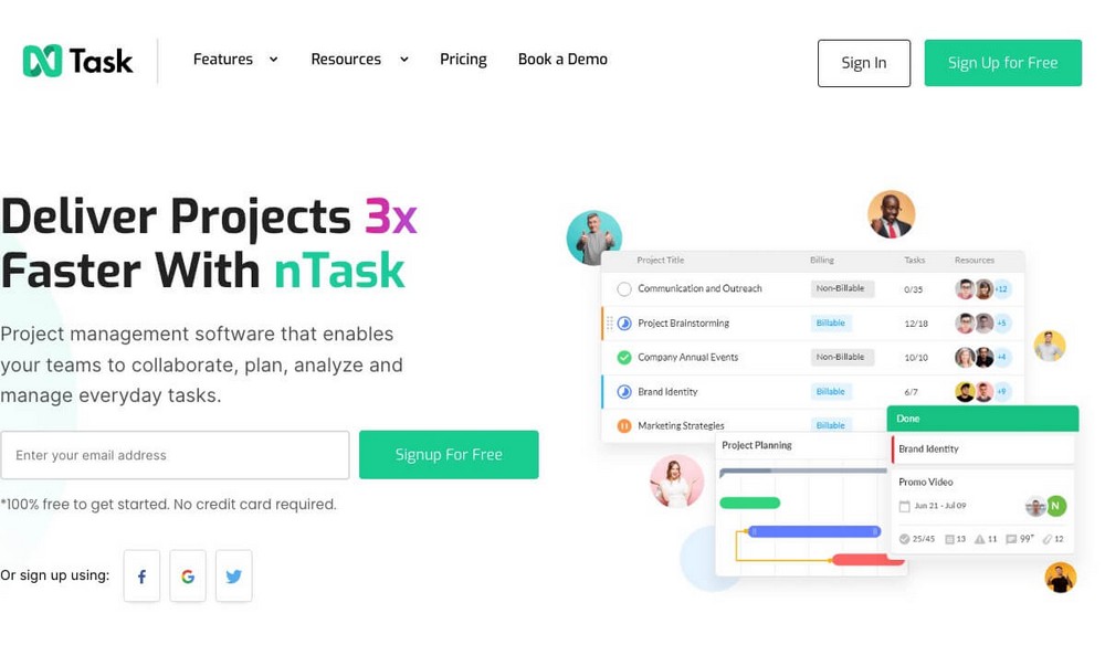 nTaskManager home page