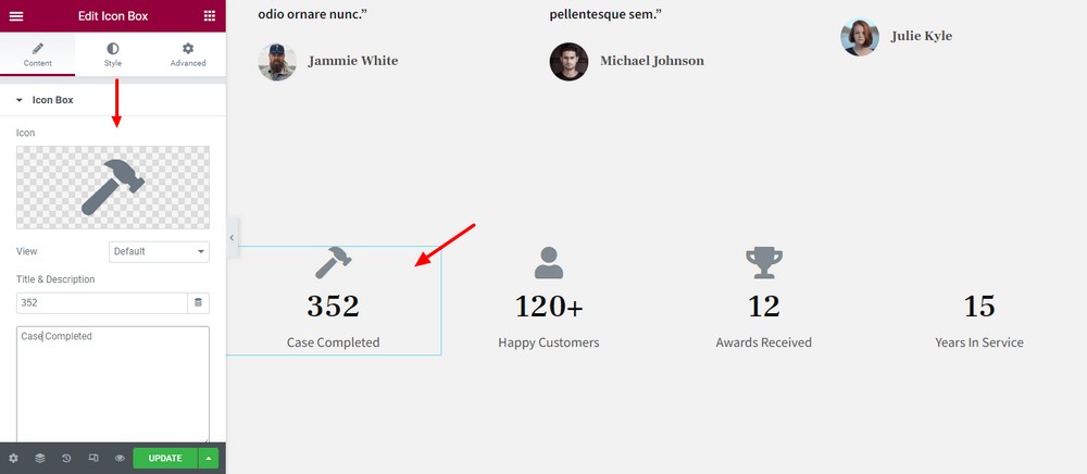 Update statistic data