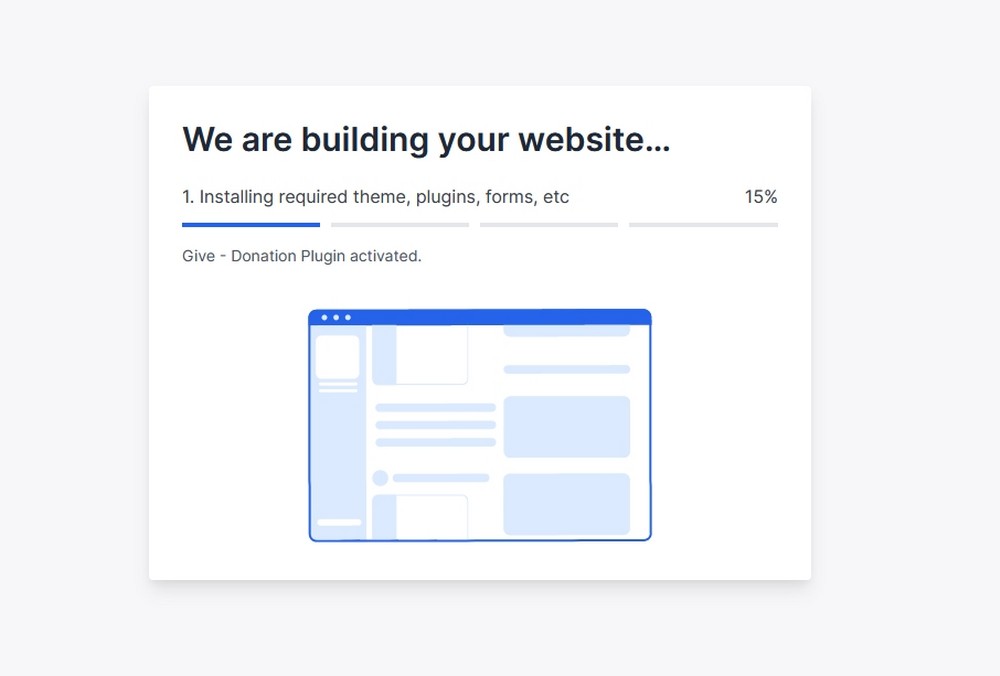 We are building your website