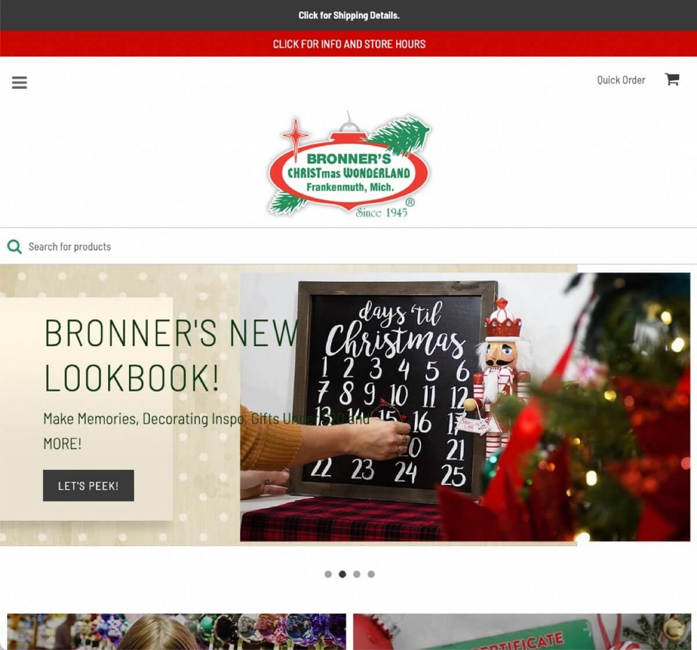 Example of Christmas store Bronners