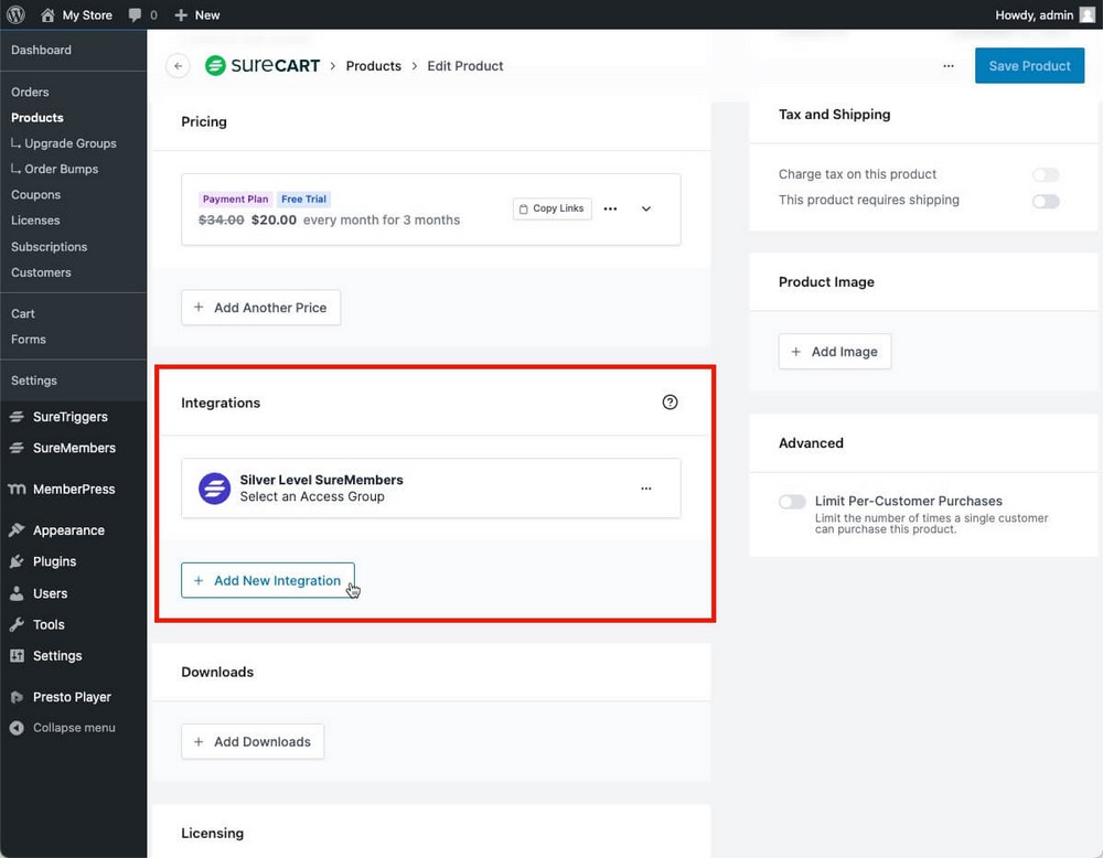 How to integrate SureCart and SureMembers