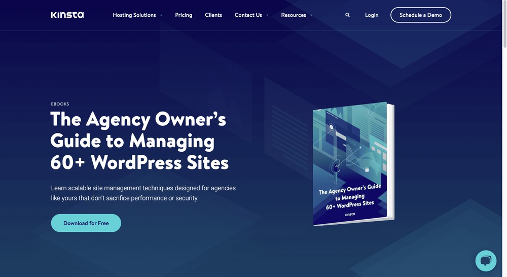 Kinsta eBook Landing Page