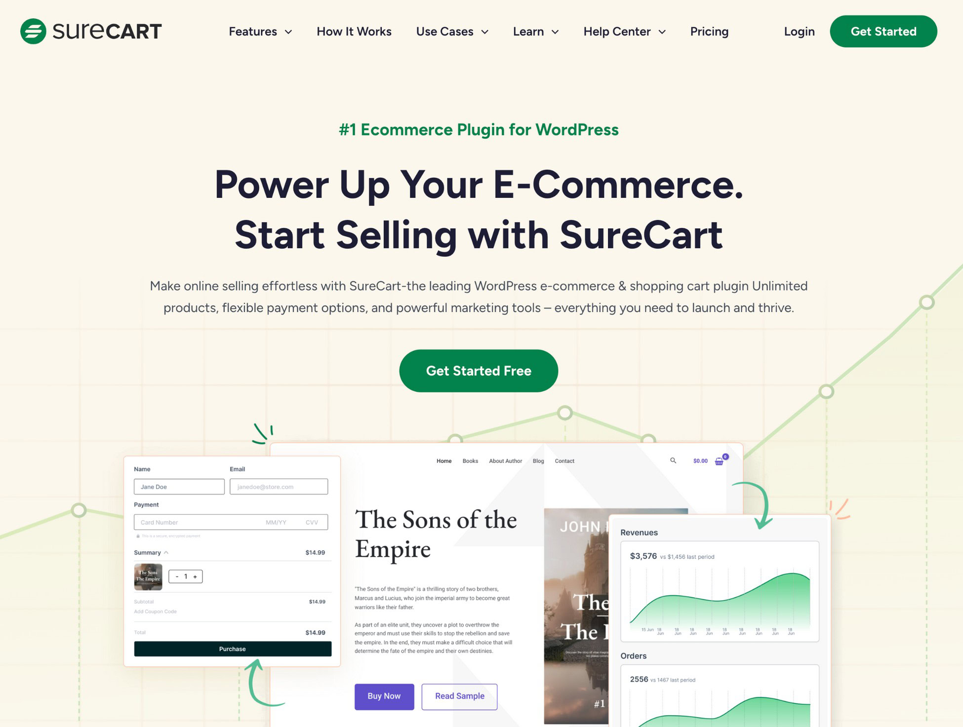 surecart homepage