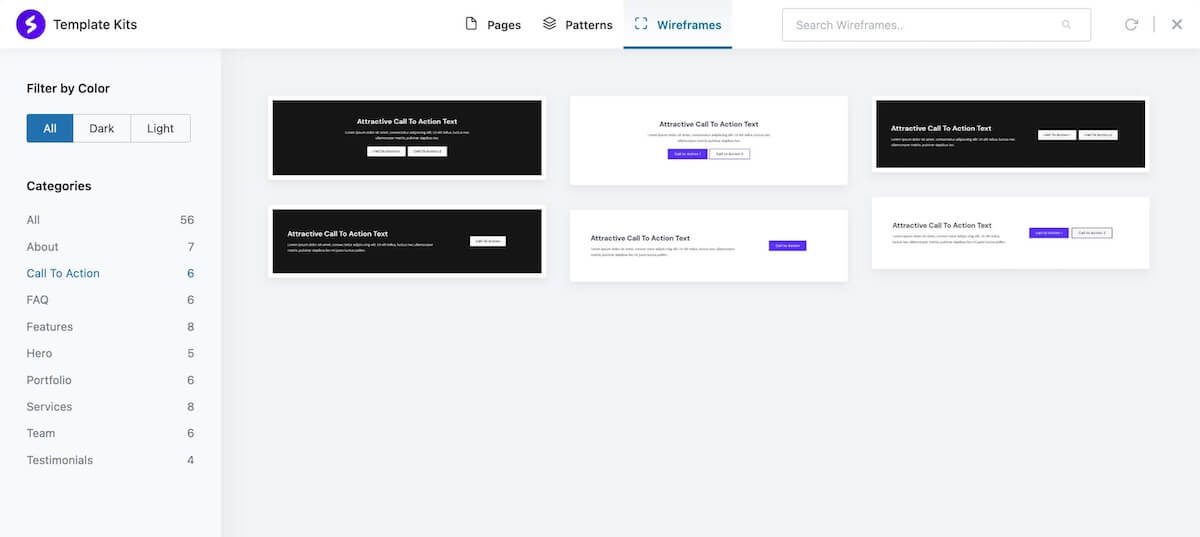 spectra wireframes