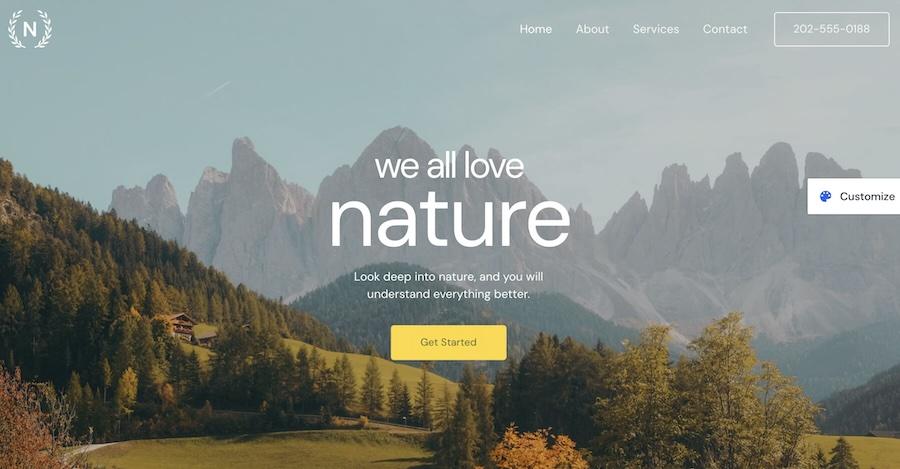 love nature starter template