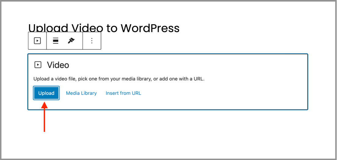 upload video in wordpress