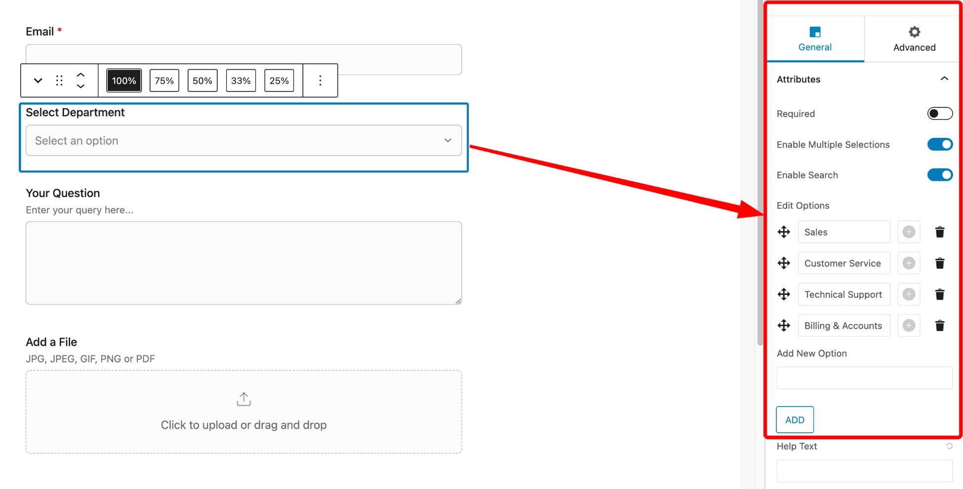 sureforms customization