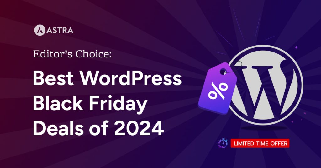 Editors Choice Best WordPress Black Friday Deals 2024